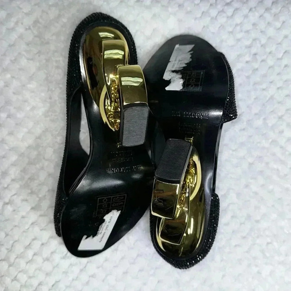 KAT MACONIE SZ 6 Black Peep toe heels - Picture 8 of 9